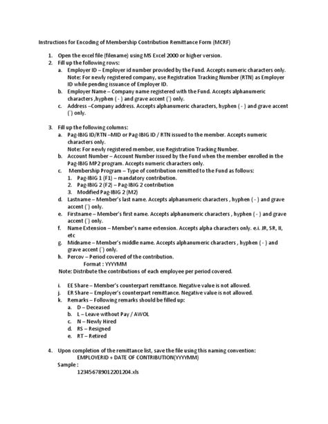 pag ibig mrf|Instructions in Encoding of MCRF .